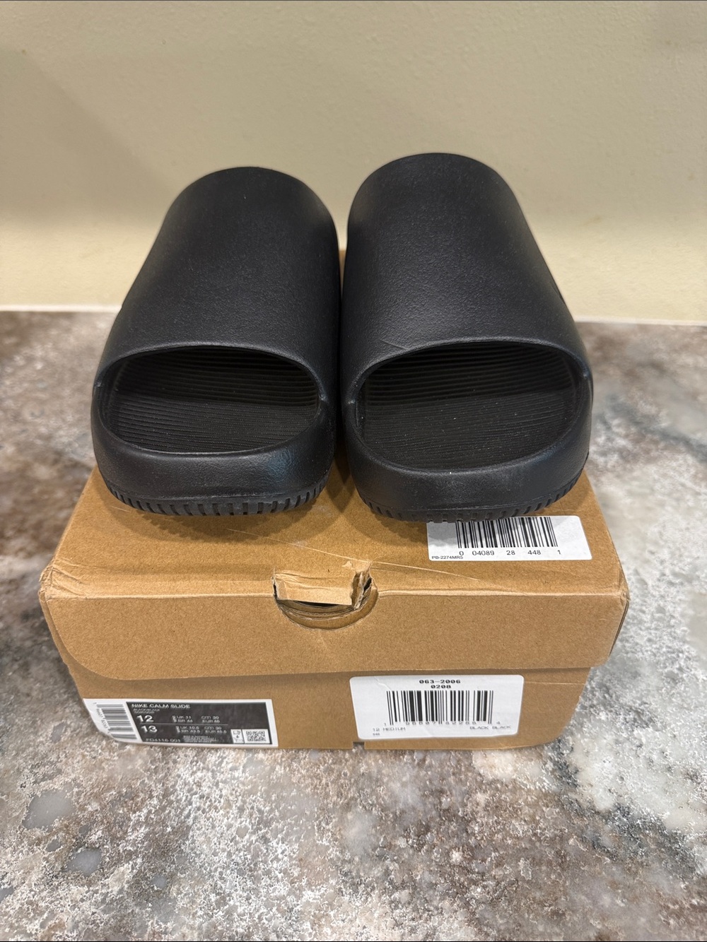 Nike Black Slide Sandals